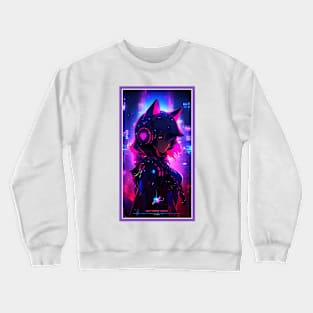 Anime Cat Girl | Quality Anime Artwork | Manga Anime Art Crewneck Sweatshirt